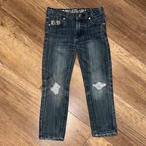 BKE Dark Wash Distressed Jeans